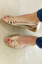 Leonor | Sandalias Doradas Luz de Verano