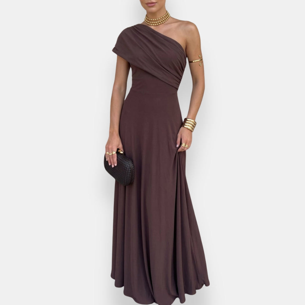 Paula | Vestido Largo Drapeado