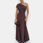 Paula | Vestido Largo Drapeado