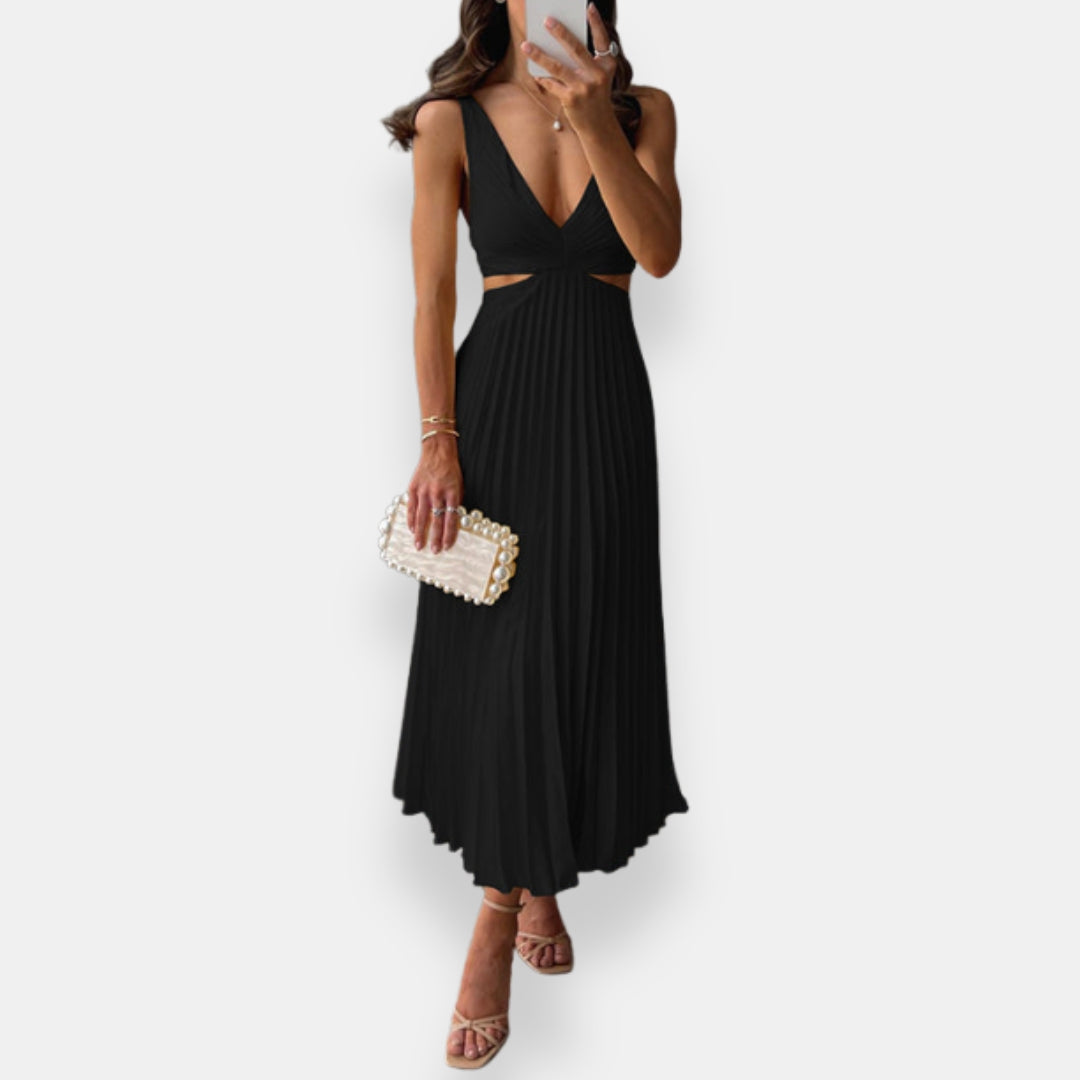 Valeria | Vestido Largo Plisado