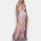 Samanta | Vestido Largo con Volantes