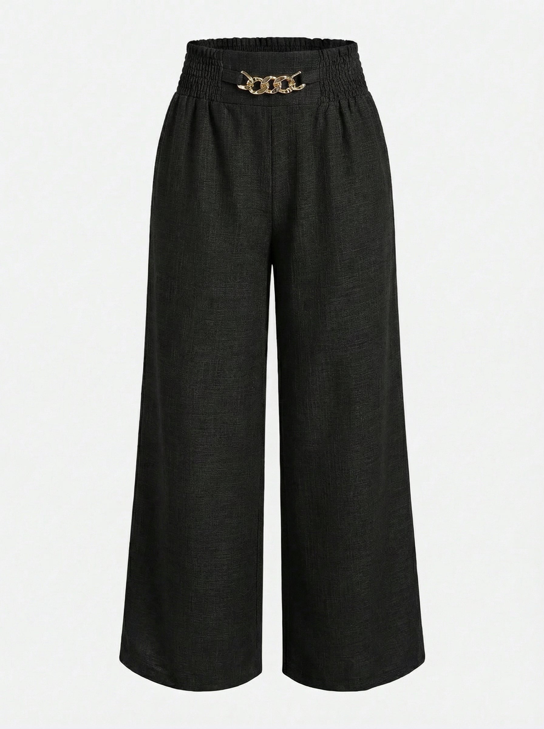 Palacio | Pantalones con detalle Dorado