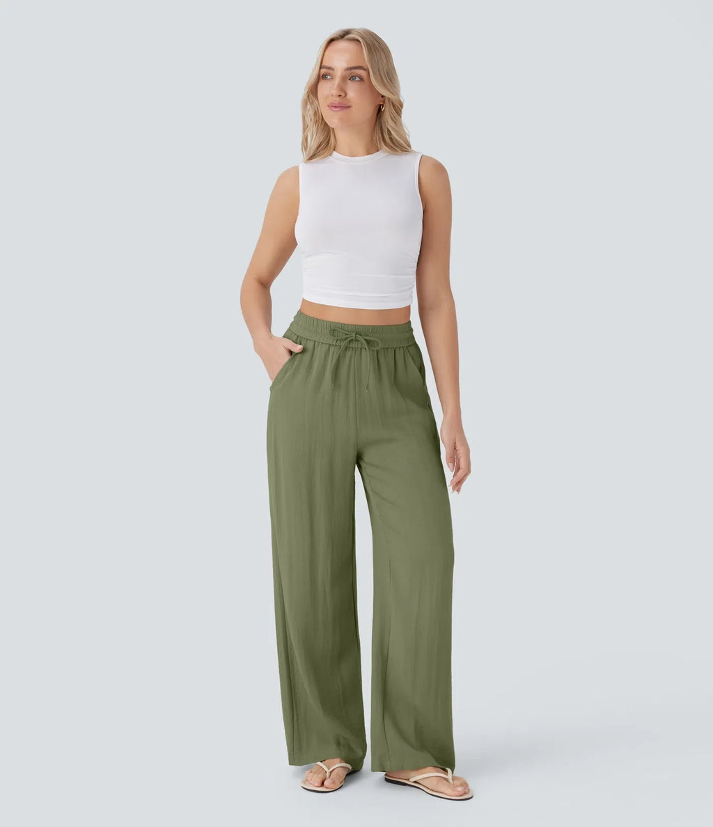 Martina | Pantalones estilo lino