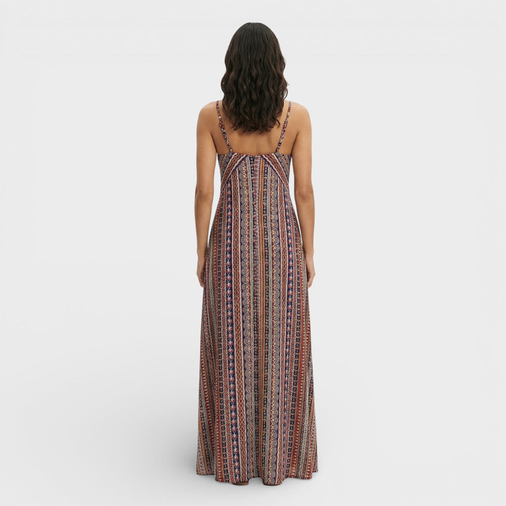 Sira™ | Vestido largo bohemio con estampado étnico