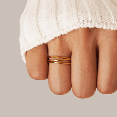 Anillo dorado - Bucle infinito